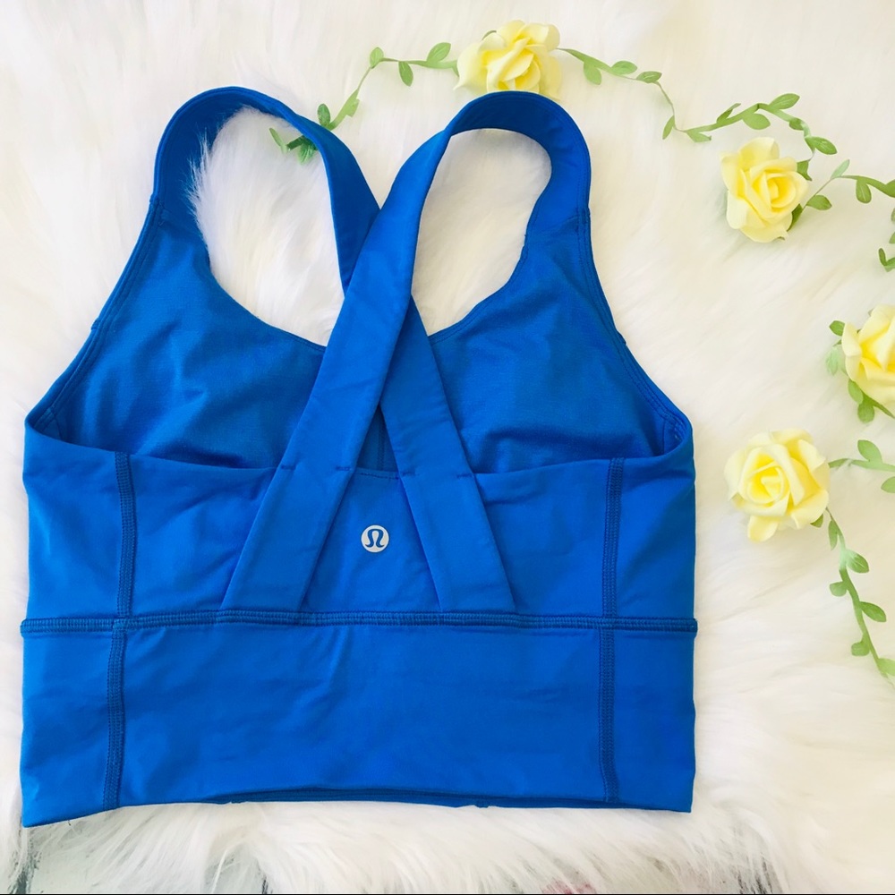 Beat the Heat bra blue lululemon size 6 EUC - Picture 3 of 8
